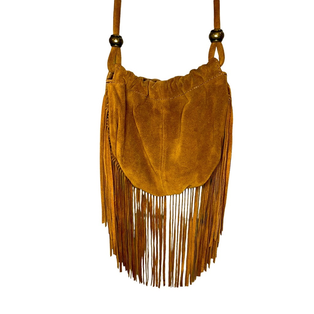 Urban Outfitters Cow Suede Fringe Purse